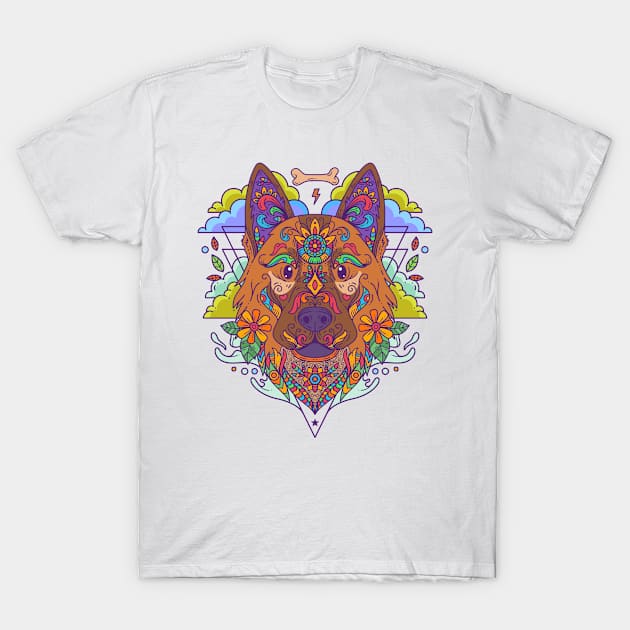 Shepherd Dog T-Shirt by yellowline